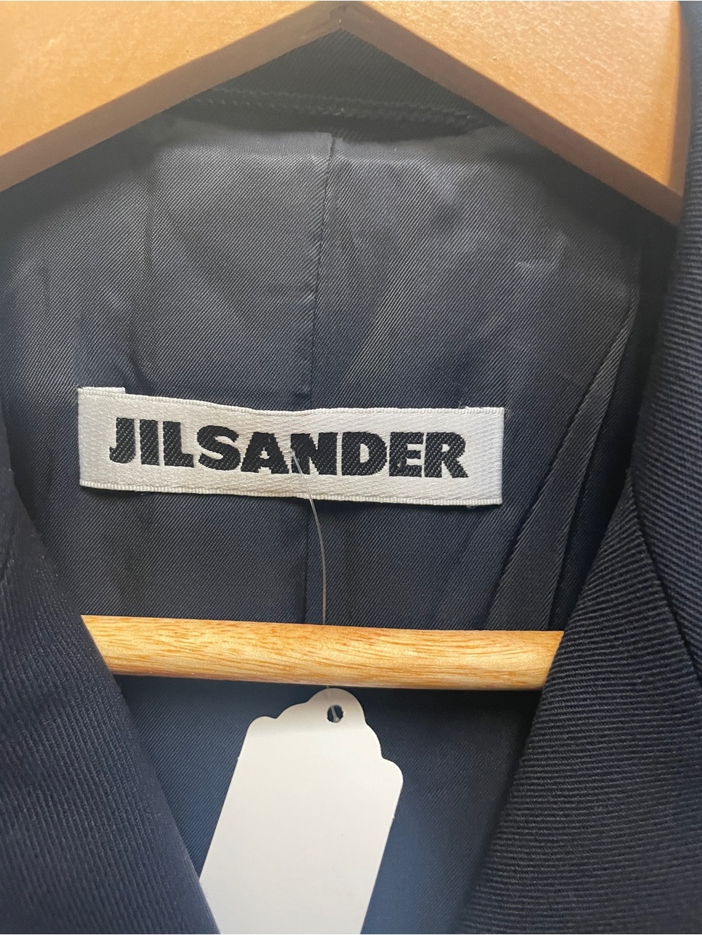 Jil Sander Women's Double-Breasted Navy Blazer - Picture 2 of 6